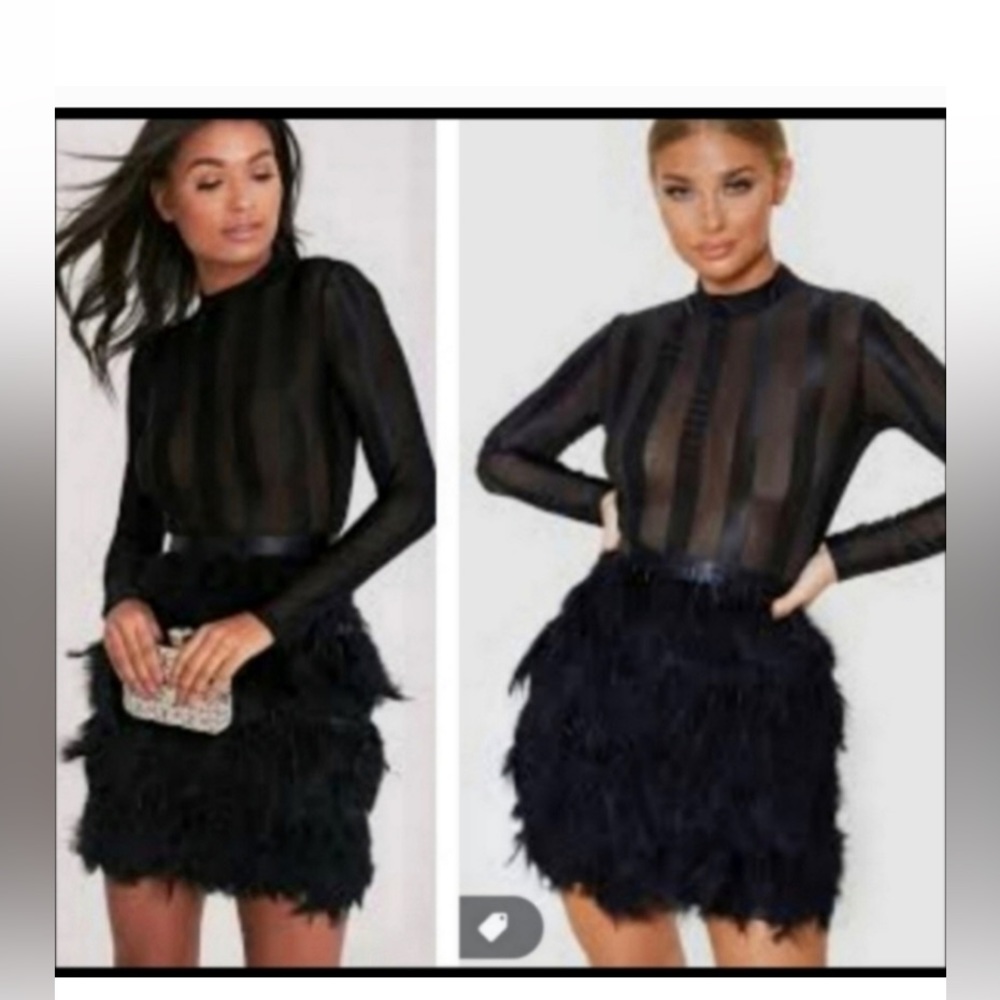 Booboo feather dress size 10 US. Tags still attached